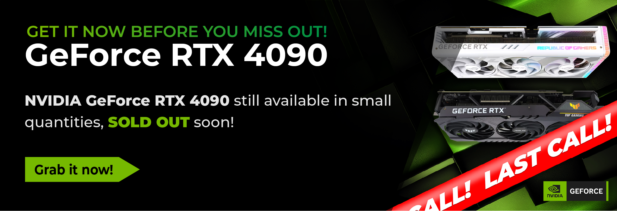 Banner RTX 4090 Grafikkarte